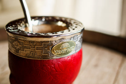 Imperial Embossed Leather and Nickel Silver with Bronze Logo