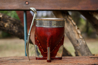 Mate Imperial de Cuero y Alpaca