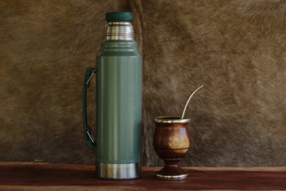 Algarrobo Mate and Nickel Silver Metal Straw