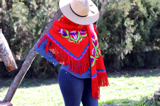 Santa Ana Hand Embroidered Shawl