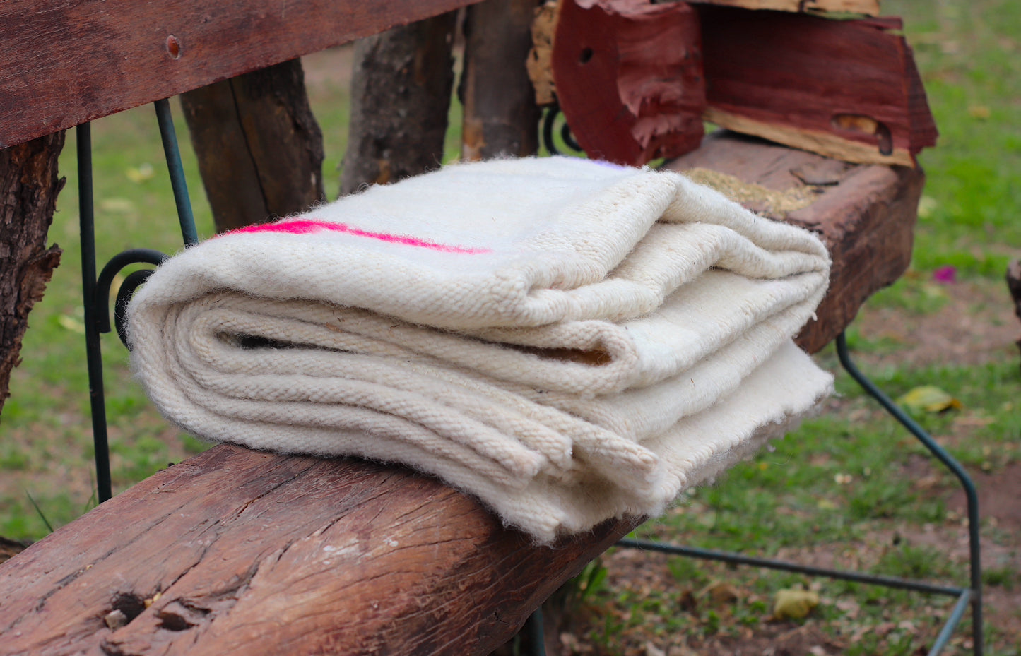 Sheep Wool Rug Made on Loom