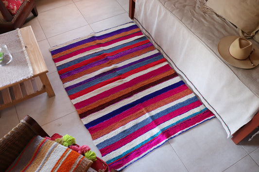 Sheep Rug made on Loom