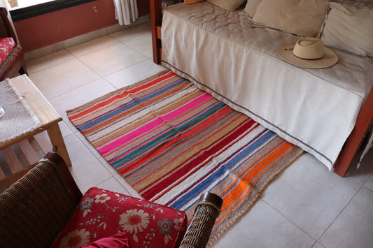 Sheep Rug made on Loom