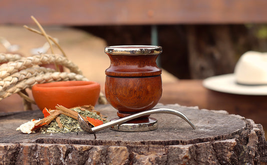 Mate Algarrobo y Bombilla Alpaca