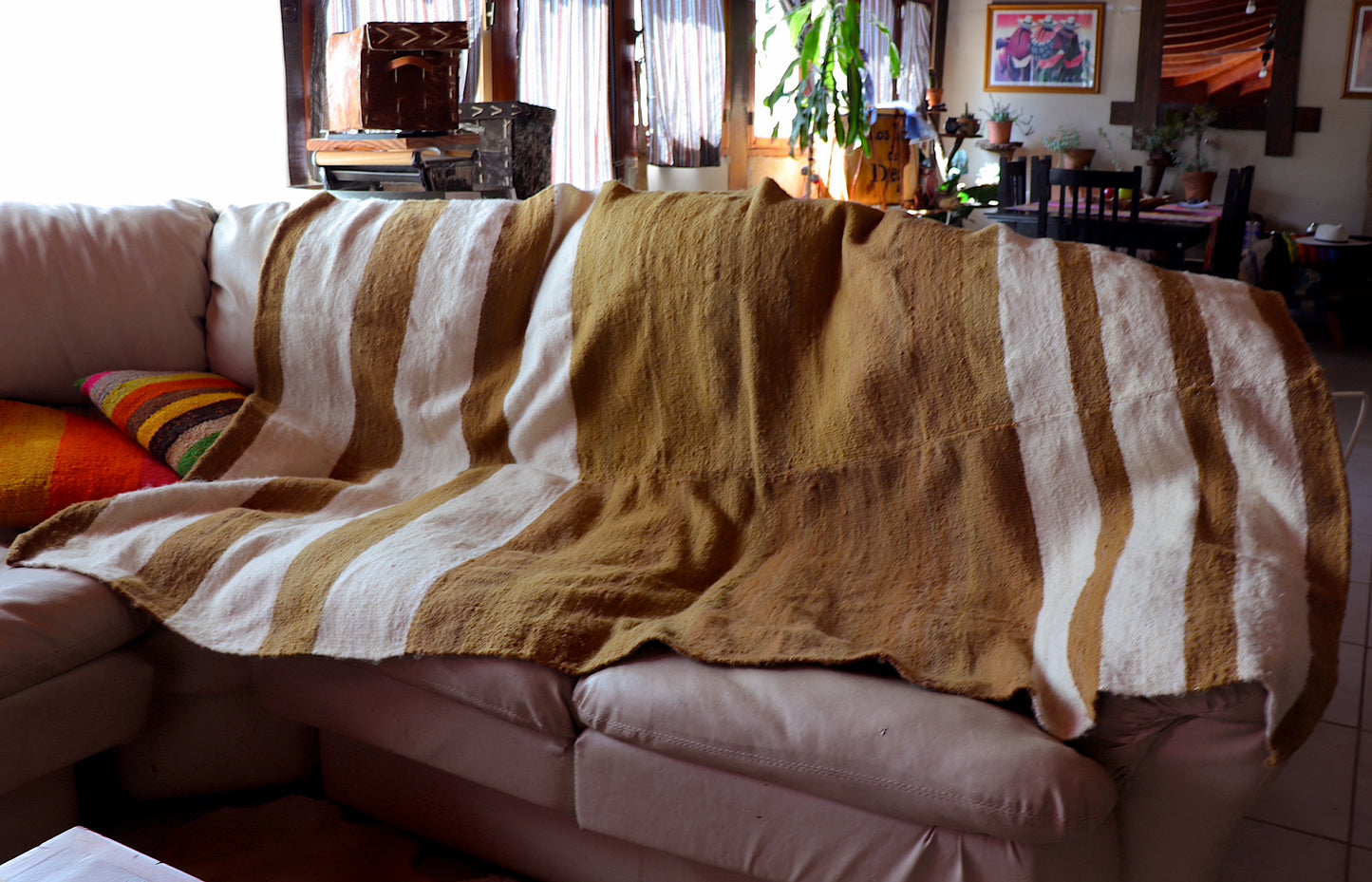 Sheep Wool Rug Made on Loom