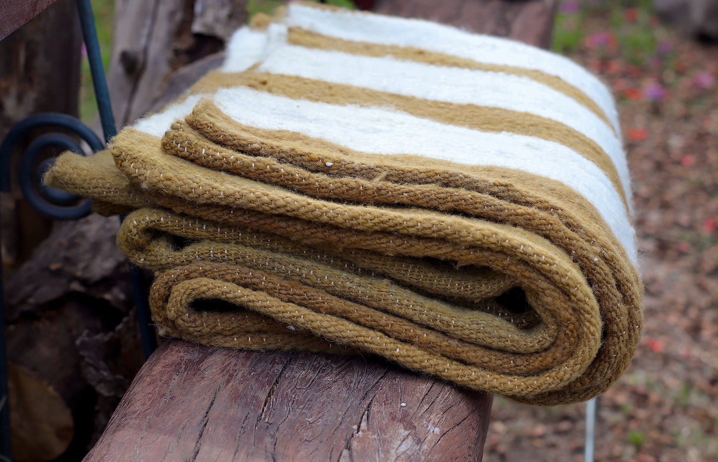 Sheep Wool Rug Made on Loom