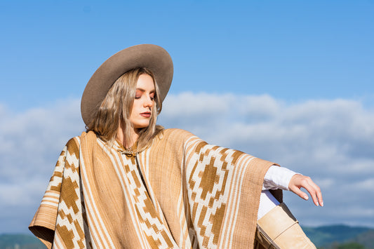 Poncho "Lavalle" Work in Creole Loom