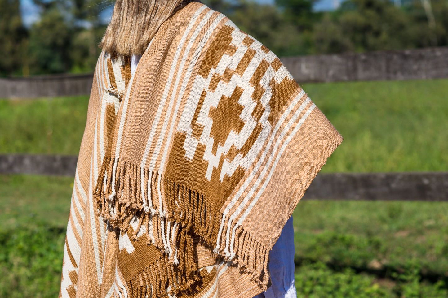 Poncho "Lavalle" Work in Creole Loom