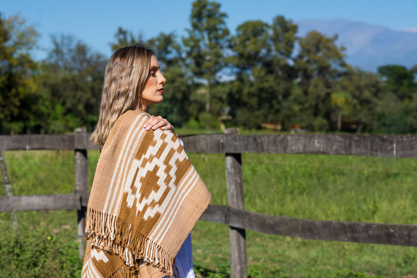 Poncho "Lavalle" Work in Creole Loom